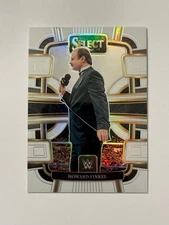 2024 Panini Select WWE #71 Howard Finkel White Prizm Concourse /125