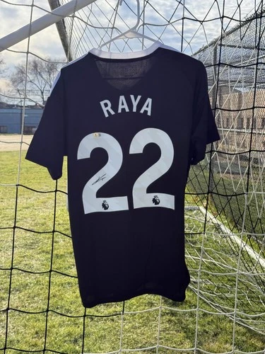 David Raya Signed Arsenal Jersey BAS COA Autographed Soccer Auto