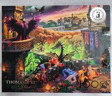 Disney Villains MALEFICENT  1000 Piece Puzzle  Thomas Kinkade  Ceaco Complete