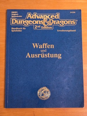 AD&D 2 | Waffen und Ausrüstung | DMGR3 | sehr guter Zustand | Dungeons & Dragons