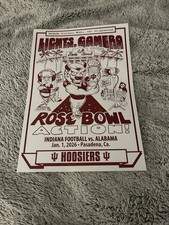 Indiana Vs Alabama Rose Bowl Game Poster 🔴⚪️‼️