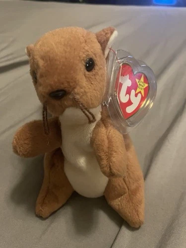 TY NUTS the Squirrel Retired Original Beanie Babies Baby  Vintage