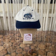 Vintage Alaska Embroidered Cap - Navy and White