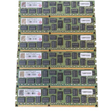 LOT (6) Transcend 16GB 2Rx4 DDR3 1600 ECC REG 240pin Server Memory