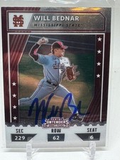 2021 Panini CTO-WB Prizm Draft Picks Baseball SIGNED RC Will Bednar