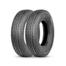 HALBERD Set of 2 Premium Trailer Tires ST205/75R14 8PR Load Range D Heavy Dut...