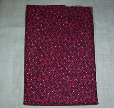 1940's Dress Quilt Weight Cotton Fabric 36 W by 1.5 Yards Long Red Ground