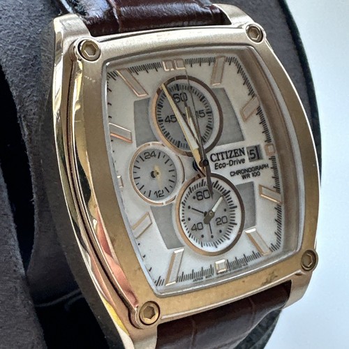Orologio Uomo Citizen Cronografo Tono Oro WR100 Articolo n. CA0093-01A - Foto 8 di 24