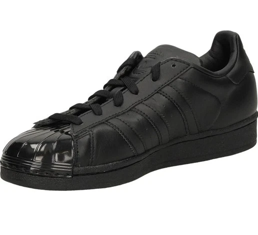 empujar terrorista Ver insectos ADIDAS Superstar Glossy Toe bb0684 Genuine Leather Black | eBay