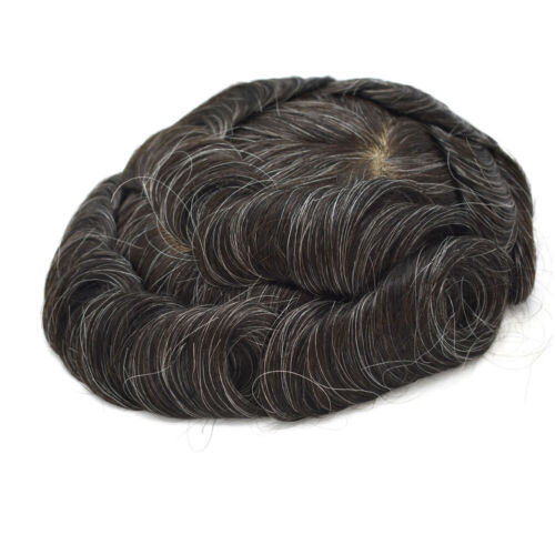 Full French Lace Mens ToupeeSwiss Lace hairpiece Hair Replacement System For Man - Picture 23 of 82