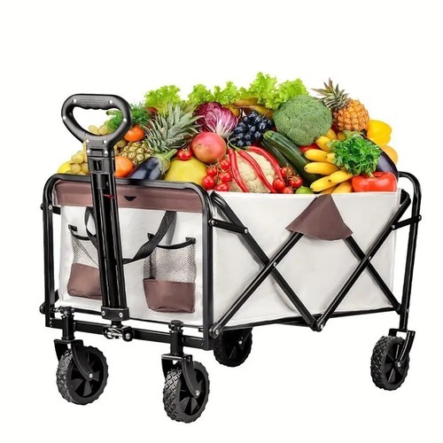 Carro plegable, 220 lb-550 lb vagón utilitario de alta resistencia, todo terreno sin plano - Imagen 51 de 73