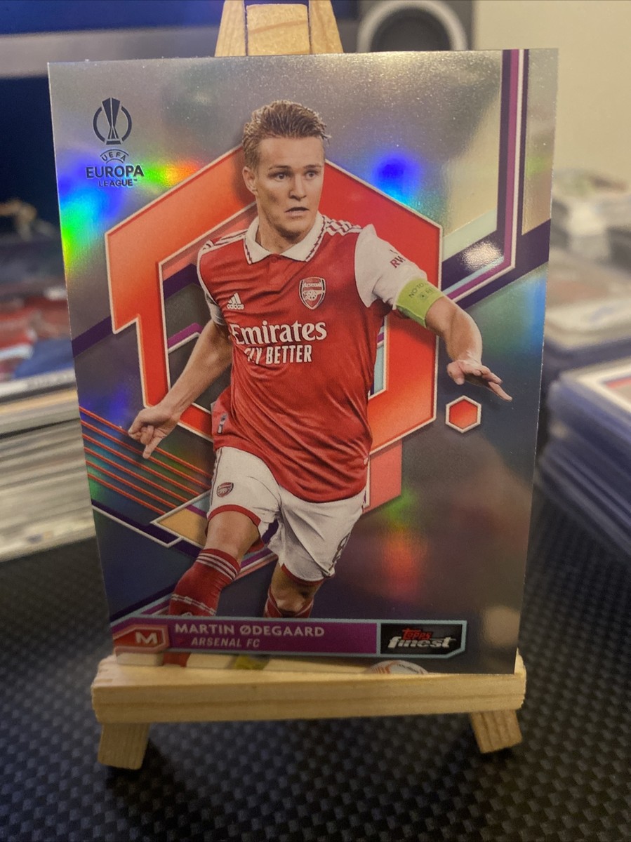 2022-23 Topps Finest UEFA MARTIN ODEGAARD Chrome Refractor Arsenal 