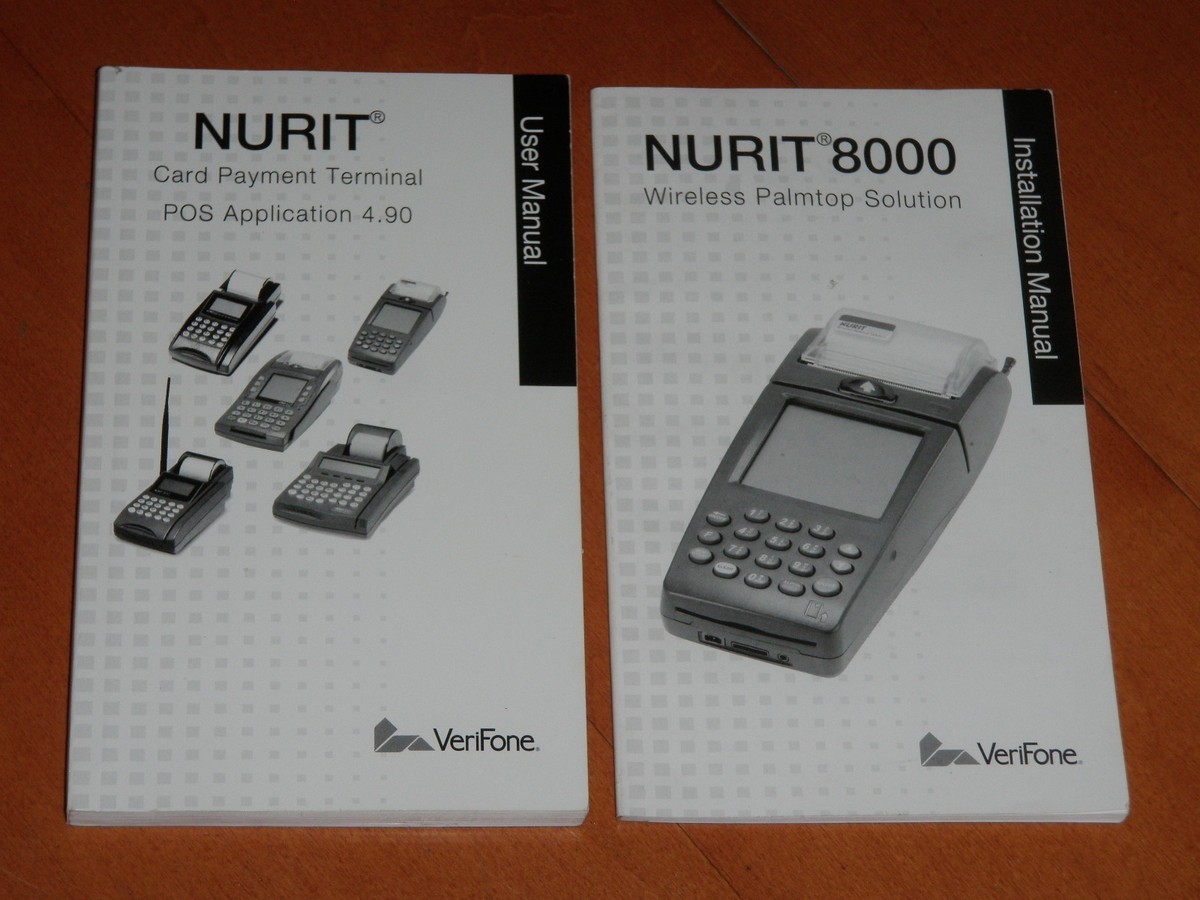 2006 USER MANUAL & INSTULATION MANUAL For NURIT 8000 VeriFone NEW | eBay