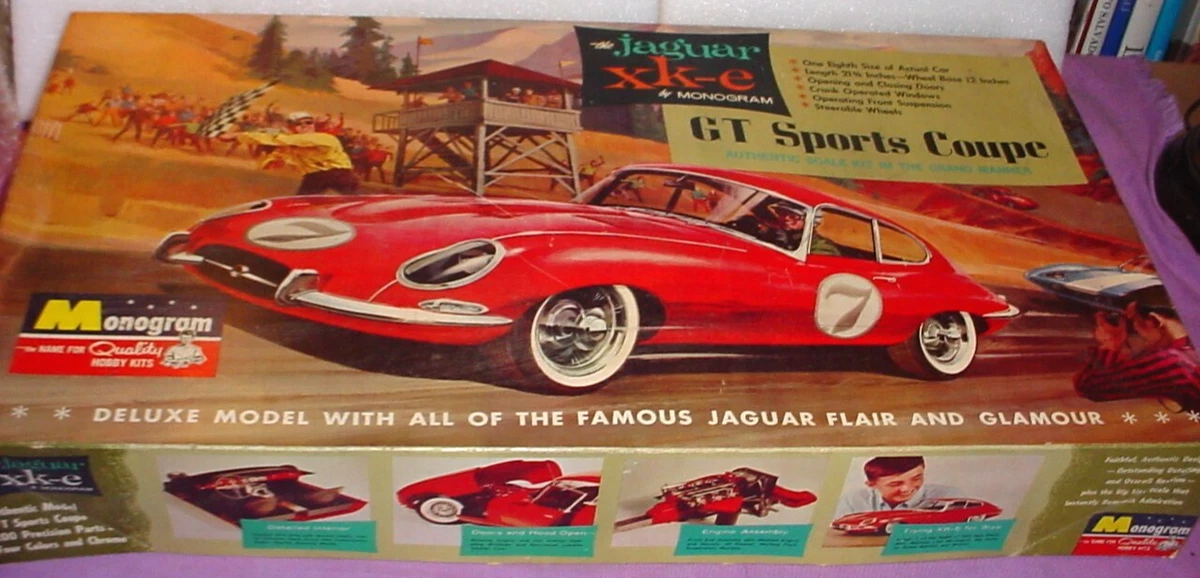 Monogram Jaguar In Vintage Automotive Toy Models & Kits for sale
