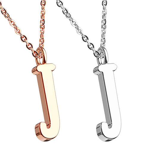 Juego de collar con colgante de letras alfabeto cadena de letras amor joyería de pareja