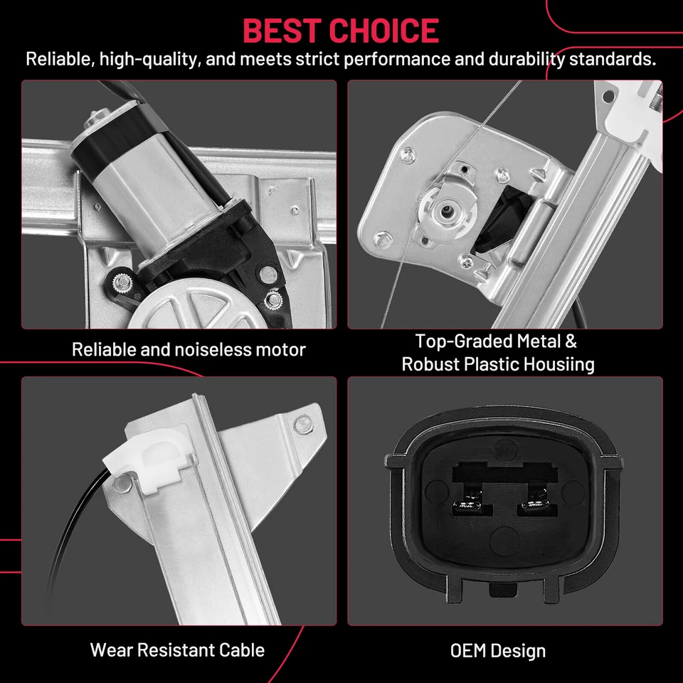 Regulador ventana trasera derecha con motor para Silverado Sierra 1500 2500HD 2007-2013 Foto 2 de 4