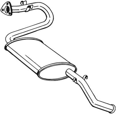 BOSAL 280-273 End Silencer for CITROËN,PEUGEOT