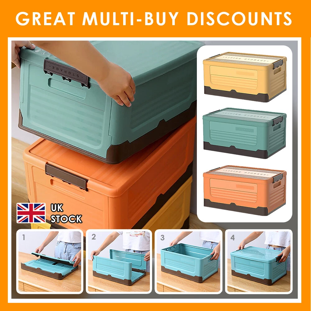 Coloured plastic storage boxes with lids outlet