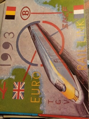 Xm52 Ansichtskarte ungelaufen Euro Rail Link 1993 