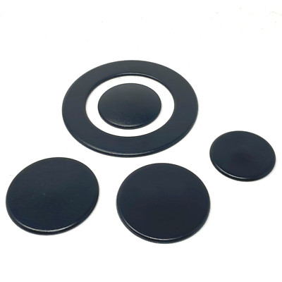 Franza - Kit 4 Bruciatori Spartifiamma Defendi Per Franke : 3 Fuochi Completi Di Piattelli Smaltati Neri Opachi Tripla Corona Per Cucina Piano - Foto 4