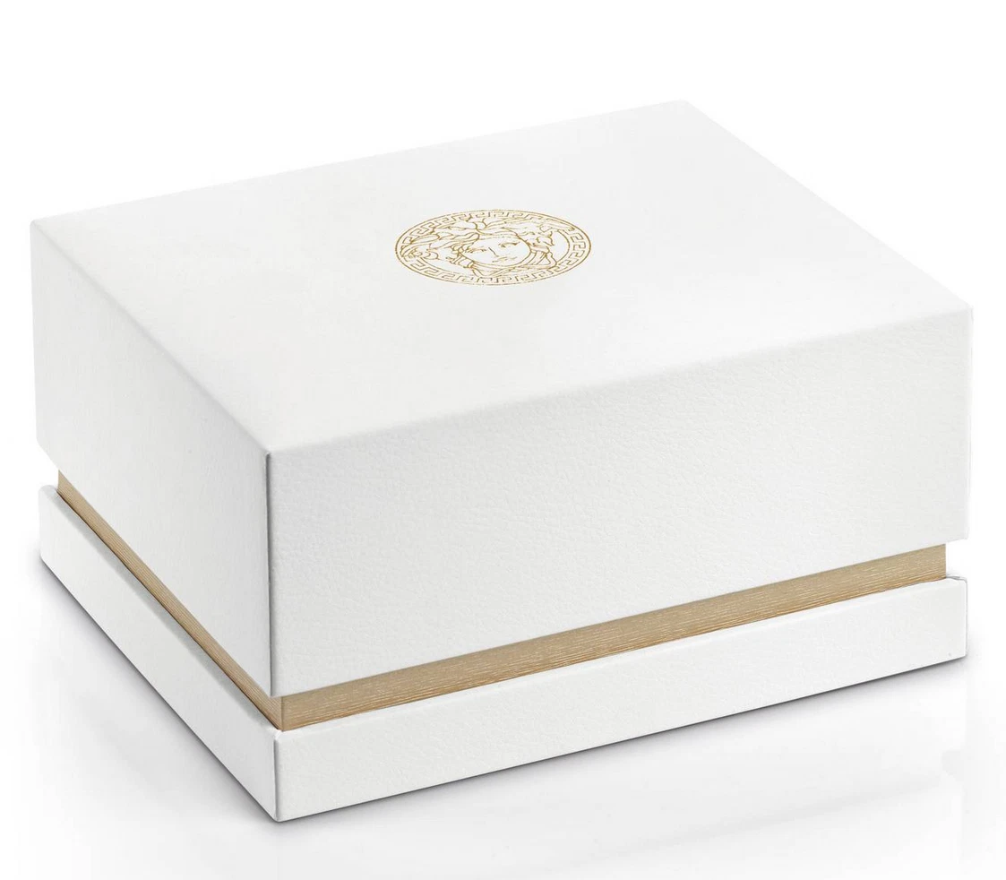 Orologio Uomo Versace Hellenyium GMT V11010015 Quadrante Blu Zaffiro Tono Argento