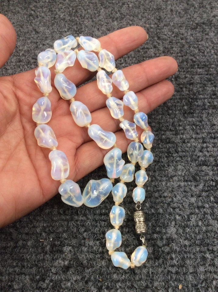 Impresionante collar antiguo chino de cristal peking vintage Foto 2 de 4