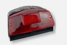 LAMBRETTA GP REAR LIGHT BLACK PLASTIC BASE BACK LIGHT + BULB ALREADY FITTED