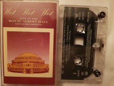 WET WET WET: LIVE ROYAL ALBERT Album Cassette like new, former stored shop stock