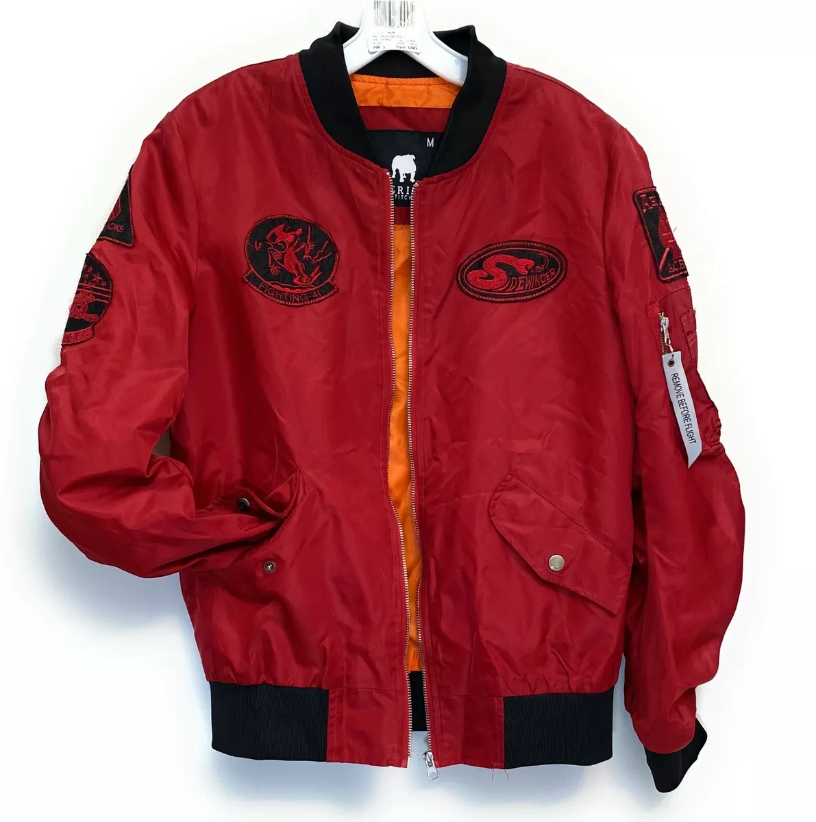 Flight jacket best sale red