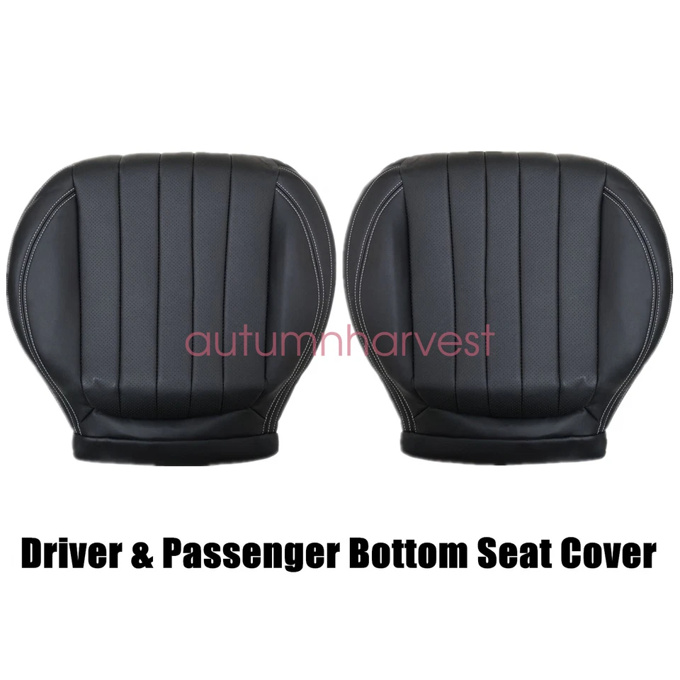 Cubierta de asiento inferior delantera negra para Mercedes Benz E300 E350 E400 E450 2017-2020 Foto 2 de 4