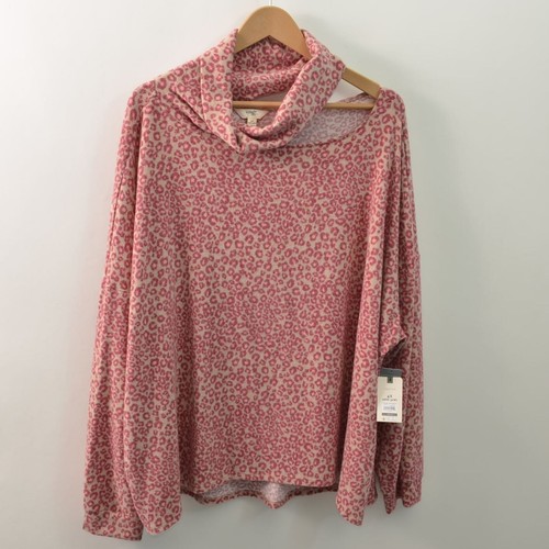 Haut Smock Mint Green Terra & Sky - Taille 4X, Manches Longues, Polyester Sheer, Neuf Sans étiquettes
