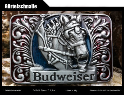 Gürtelschnalle BUDWEISER - BEER Buckle 253
