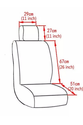 For Mercedes AMG Seat Cover Full Set Fabric Elastic Washable Car Seat Covers - Picture 8 of 8