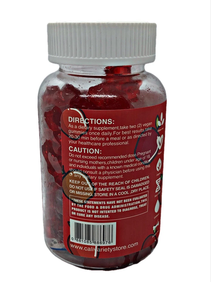 Vinagre de sidra de manzana gomoso - 60 unidades Foto 2 de 3