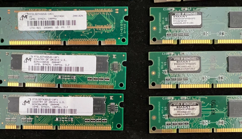 Lot of 10 MEM1700-16D MEM830-16D MEM800-16D 16MB DRAM for Cisco 1700/830/800 - Image 2 of 3
