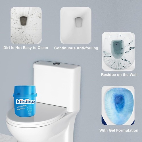 Toilet Bowl Cleaners-9 Bottles, Blue Toilet Bowl Cleaner Tablets in Bottles