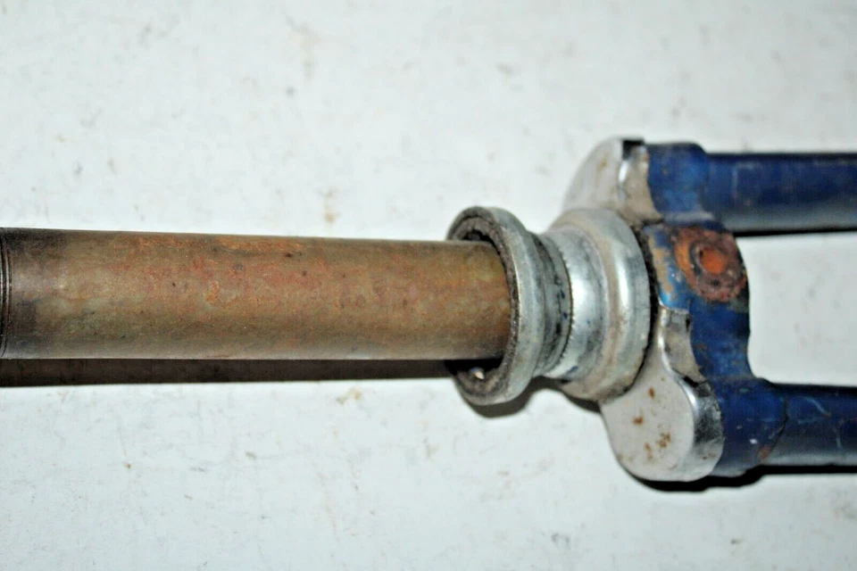 Vintage Road Bike Fork 700c 1" Threaded 170mm Hybrid Blue Steel Fast USA Shipper - Image 4 of 4