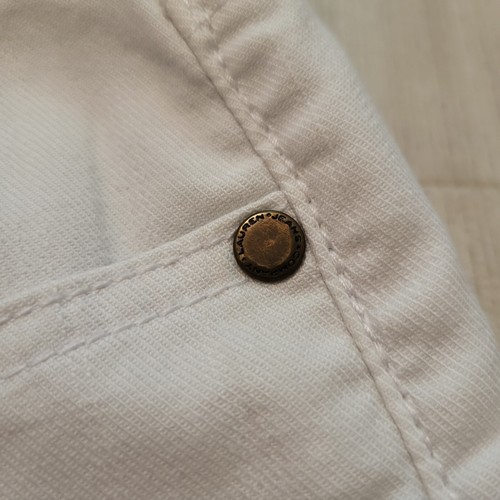 Ralph Lauren US 4 UK 8 W30 L31 White Jeans Low Rise Straight - Picture 12 of 12