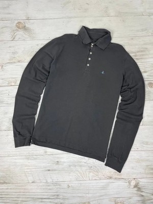 Vivienne Westwood Polo Shirt Long Sleeve Logo Orb Men Sz L gray | eBay