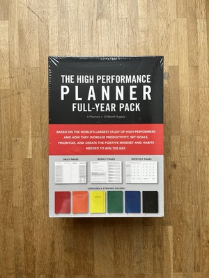 Brendon Burchard The High Performance Planner Jahresset alle Farben, all colors