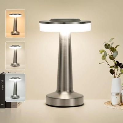 LED Tisch Lampe Touch Sensor Wiederaufladbar Schreibtisch Nacht Licht Kabellos Lesen La