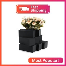 Lallisa 8 Pcs Black Reusable Floral Foam Blocks, 6 x 3 x 2.5''