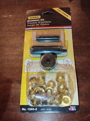 General Tools Grommet Kit  Rustproof Solid Brass Grommets 3/8 Inch (10 mm)