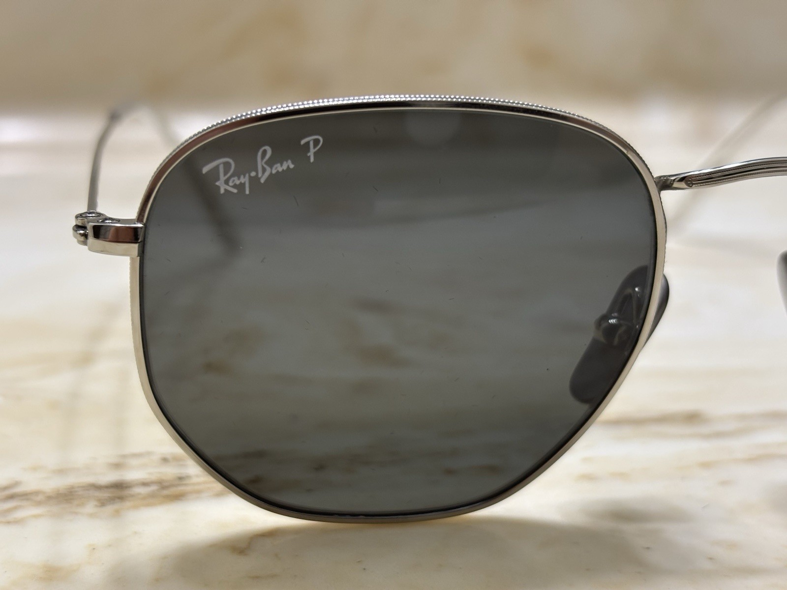 Ray-Ban RB8148 Titanium Hexagonal Sunglasses Grey… - image 1