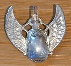 Vintage 925 Sterling Silver Angel Wings Pendant 9g Handmade One of a Kind