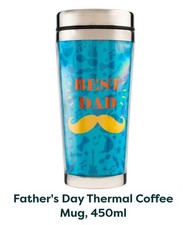 Father's Day Best Dad Thermal Coffee Mug, 450ml