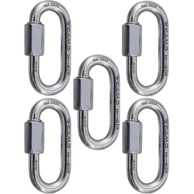 C.A.M.P. Oval Quick Link Steel 8 mm 5er Set- Schließring