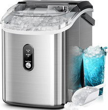 Nugget Ice Makers Countertop,35Lbs/24H,Portable Sonic Ice Machine with Self-Clea