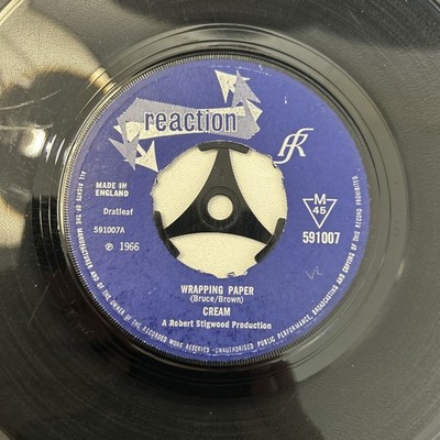 CREAM - Wrapping Paper / Cat's Squirrel 1966 1st UK Press 7'' Single MONO 