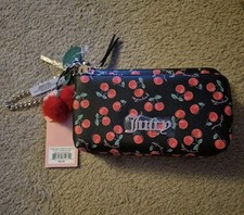JUICY COUTURE CHERRY GIRL DOUBLE ZIP WALLET/WRISTLET